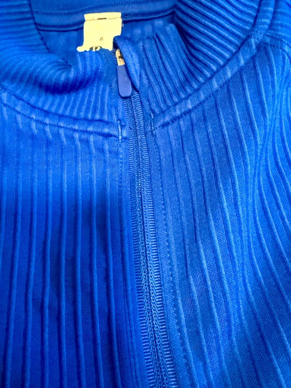 Lululemon Athletica Rest Less Ribbed Half-Zip Long Sleeve - Picture 4 of 7